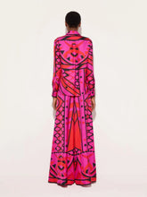 Pucci Fuchsia and Black Vivara Silk Palazzo Pants