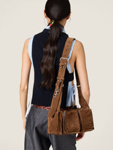 Miu Miu Cocoa Utilitaire Suede Shoulder Bag