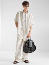 Fendi Beige FF Linen Boxy Shirt