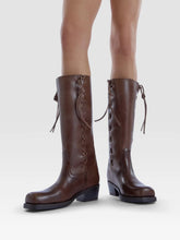 Paris Texas Chocolate Roxanne Leather Boots