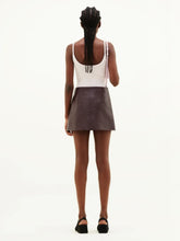 Courrèges White Rib Knit Reedition Tank Top