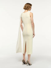 Roland Mouret Yellow Satin Crepe Sash Midi Dress