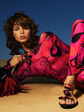 Pucci Fuchsia and Black Orchidee Tulle Dress