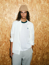 Ami Paris White and Green Ami De Coeur Cotton T-Shirt