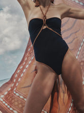 Johanna Ortiz Navy Salt And Saddle One-Piece