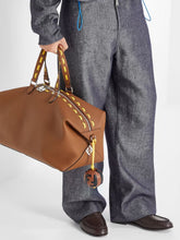Fendi Black and Brown FF Sphera Leather Charm