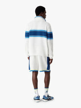 Casablanca White and Blue Striped Mesh Track Jacket