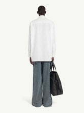 MM6 Maison Margiela White Poplin Shirt with Yellow Patch