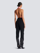 Balmain Black High-Waisted Wool Trousers
