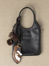 Miu Miu Cognac White Penny Loafer Leather Keychain