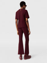 Stella McCartney Bordeaux Knit Flared Trousers