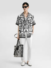 Dolce & Gabbana Majolica Silk Twill Hawaii Shirt
