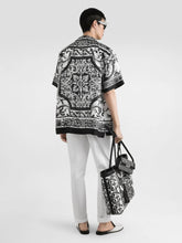 Dolce & Gabbana Majolica Silk Twill Hawaii Shirt