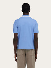 Ferragamo Bluette Cotton Polo with Zip Detail