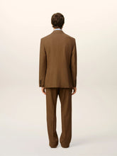 Ami Paris Hazelnut Wool Double-Breasted Twill Jacket