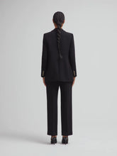 Blazé Milano Black Double-Breasted Wool Blazer