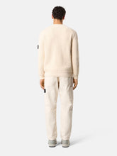 Stone Island Ivory Recycled Cotton Gabardine Trousers