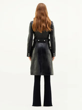 Courrèges Black Reedition Vinyl Trench Coat