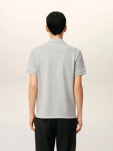 Ami Paris Heather Ash Grey Contrasted Ami de Coeur  Polo Shirt