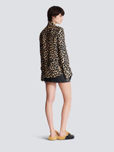Balmain Leopard Print Ruffled Shirt