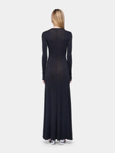 Rabanne Black Second-Skin Jersey Long Dress