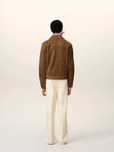 Ami Paris Hazelnut Brown Suede Buttoned Ami De Coeur Jacket