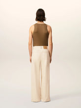 Ami Paris Off-White Cotton Wide Fit Jeans