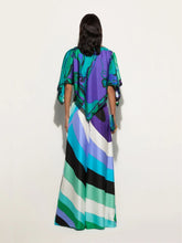 Pucci Iride Print Silk Wide-Leg Trousers