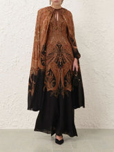 Zimmermann Black Paisley Hypnotic Maxi Dress