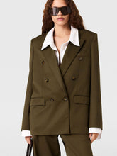 Stella McCartney Khaki Wool Double-Breasted Blazer