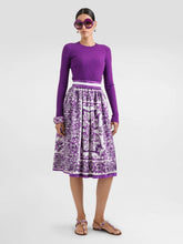 Dolce & Gabbana Majolica-Print  Silk Twill Skirt