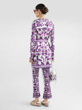 Dolce & Gabbana Majolica-Print Short Charmeuse Dress