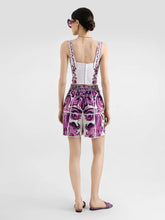 Dolce & Gabbana Majolica-Print Poplin Bustier Top