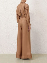 Zimmermann Biscuit Relaxed Tie Shirt