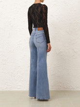 Zimmermann Black Lace Long-Sleeve Bodysuit