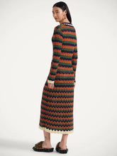 La DoubleJ Multicolour Perry Crochet Knit Midi Dress