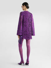 Dolce & Gabbana Violet Cordonetto Lace Short Dress
