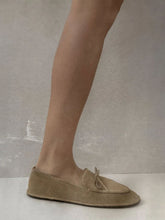 Emme Parsons Taupe Suede Parker Moccasins