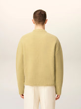 Ami Paris Lime Green Alpaca Ami De Coeur Crewneck Sweater