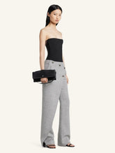 Courrèges Black Leather Cuff Clutch