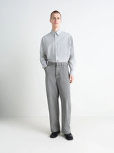 Mist Grey Washed Cotton Silk Shirt | HP - Fashion Clinic