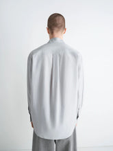 Lemaire Mist Grey Washed Cotton Silk Shirt