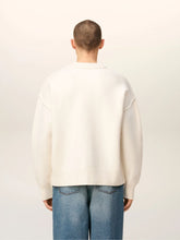Ami Paris Off-White Ami de Coeur Wool Sweater