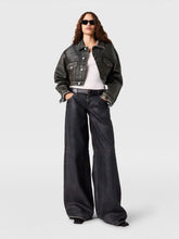 Stella McCartney Aged Blue Waxed Straight-Leg Jeans