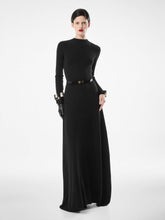 Tom Ford Black Fine Cashmere Silk Column Dress