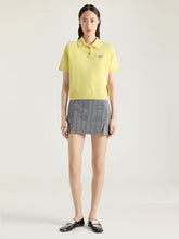 Givenchy Acid Yellow Wool-Cashmere Polo Top