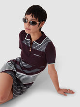 Casablanca Burgundy Tennis Polo Mini Dress