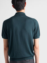Prada Bottle Green Superfine Wool Polo Shirt