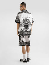 Dolce & Gabbana Black Majolica Print Poplin Hawaii Shirt