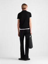 Prada Black Superfine Wool Polo Shirt